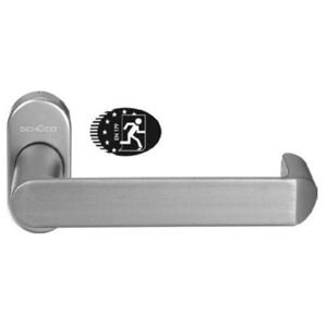 SCHÜCO Dveřní klika pro hliníkové dveře a panikové zámky Barva: Bílá RAL 9010 - hliník
