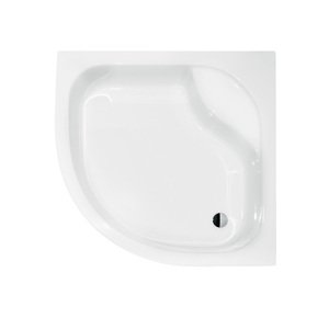 Besco Čtvrtkruhová akrylátová sprchová vanička DIPER I HR 80x80 (90x90) Barva: Bílá, Rozměry: 90x90x38,5 cm, Varianta: DIPER I HR 90, #BAD-90-NK