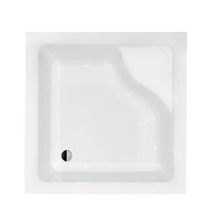 Besco Čtvercová sprchová akrylátová vanička IGOR SQ 80x80 (90x90) Barva: Bílá, Rozměry: 90x90x38,5 cm, Varianta: IGOR SQ 90, #BAI-90