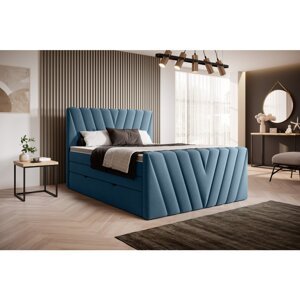 Eltap Čalouněná postel Candice s úložným prostorem Materiál a barva potahu: Savoi 38 - modrá, Rozměr: 180x200