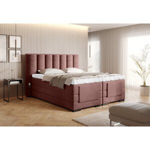 Eltap Čalouněná postel Veros Materiál a barva potahu: Lukso 24 - růžová, Rozměr: 140x200