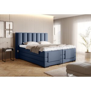 Eltap Čalouněná postel Veros Materiál a barva potahu: Gojo 40 - tmavě modrá, Rozměr: 140x200
