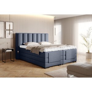 Eltap Čalouněná postel Veros Materiál a barva potahu: Poco 40 - tmavě modrá, Rozměr: 140x200