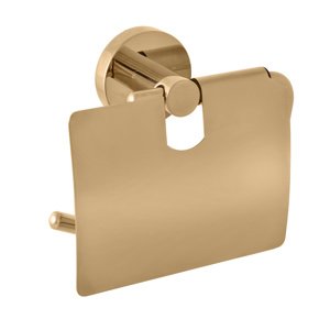 Slezák - RAV Držák toaletního papíru s krytem zlato Koupelnový doplněk COLORADO COA0400Z Barva: Zlatá, kód produktu: COA0400Z