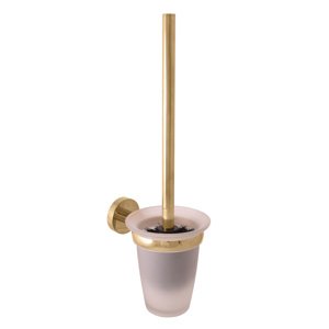 Slezák - RAV WC štětka, miska sklo zlato Koupelnový doplněk COLORADO COA0500Z Barva: Zlatá, kód produktu: COA0500Z