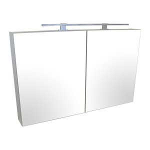 BPS-koupelny Zrcadlová skříňk Emilio W 120 ZS LED-CR s osvětlením Any LED 80 chrom