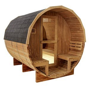 BPS-koupelny Finská zahradní sudová sauna HYD-4019 210x240, 4-6 osob
