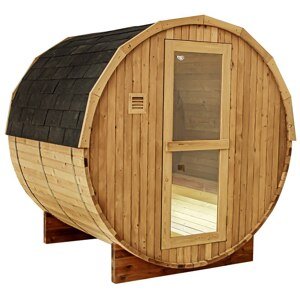BPS-koupelny Finská zahradní sudová sauna HYD-4021 210x180, 4-6 osob