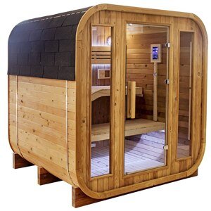 BPS-koupelny Finská zahradní sudová sauna HYD-4024 180x200, 2-4 osoby