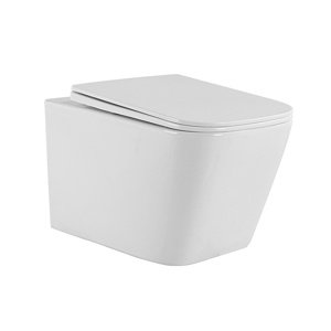 BPS-koupelny Závěsná WC mísa se SoftClose sedátkem HYD-4190, bílá