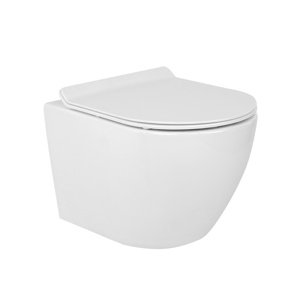 BPS-koupelny Závěsná WC mísa se SoftClose sedátkem HYD-4191, bílá