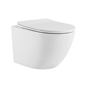 BPS-koupelny Závěsná WC mísa se SoftClose sedátkem HYD-4194, bílá