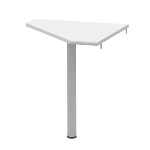 Kondela Rohový stolek, bílá/kov, JOHAN 2 NEW 06
