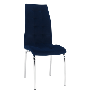 Kondela Jídelní židle, modrá / chrom, GERDA NEW