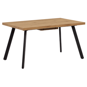 Kondela Jídelní stůl, rozkládací, dub / kov, 140-180x80 cm, AKAIKO
