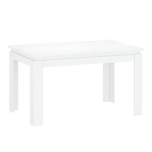 Kondela Rozkládací stůl, bílá, 135-184x86 cm, LINDY