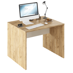 Kondela PC stůl, dub artisan/bílá, RIOMA TYP 12
