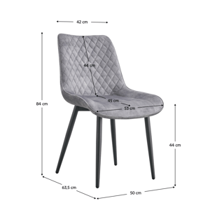 Kondela Jídelní židle, světle šedá/černá, ZAINA TYP 1