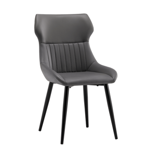 Kondela Jídelní židle, tmavě šedá/černá, SAGARA