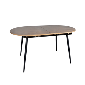 Kondela Jídelní stůl, rozkládací, dub/černá 150-190x75 cm, TAMERON