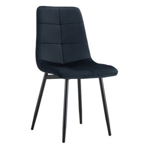 Kondela Jídelní židle, černá Velvet látka/kov, DAMIA TYP 1