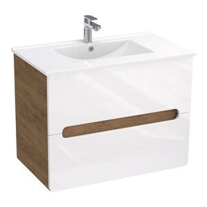 BPS-koupelny Koupelnová skříňka s keramickým umyvadlem Lukrecia W 80-2Z