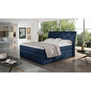 Eltap Čalouněná postel Mirabel s úložným prostorem Materiál a barva potahu: Kronos 09 - modrá, Rozměr: 140x200