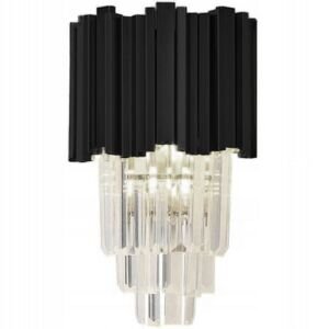 Toolight Křišťálová nástěnná lampa 312357 Black mat