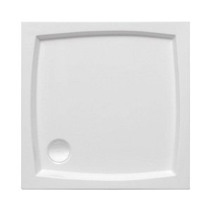 Polimat Kompaktní čtvercová akrylátová sprchová vanička Patio 1 80x80 (90x90) Barva: Bílá, Rozměry: 90x90 cm, Varianta: Patio 1 90x90x5x16 - 00733
