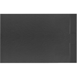 Obdélníková sprchová vanička z SMC kompozitu REA BAZALT 90x120 cm, černá