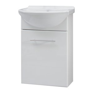 BPS-koupelny Koupelnová skříňka s keramickým umyvadlem Reno 45 ZV P/L