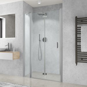Roth Jednokřídlé sprchové dveře CI RFL_CI RFR pro instalaci do niky Varianta: šířka: 160 cm, orientace: Pravá, kód produktu: CI RFR 1600 - CI RFR 160200 VPE, profily: brillant, výplň: transparent