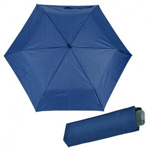 Derby HIT MINI FLAT - dětský/dámský skládací deštník, modrá, plná barva