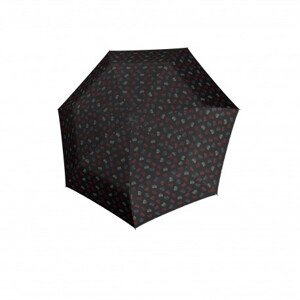 Derby Hit Magic Emotion- dámský plně automatický deštník, černá, geometrický / abstraktní