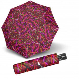 Doppler Fiber Magic - Expression - dámský plně automatický deštník, vínová se vzorem