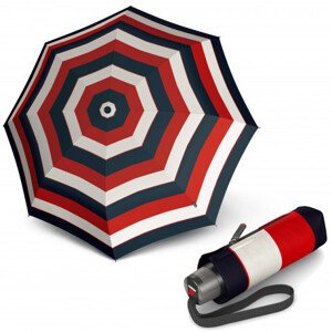 Ultralehký skládací deštník - Knirps T.010 STRIPE RED