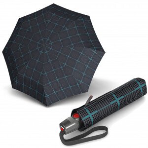 Elegantní pánský plně automatický deštník - Knirps T.200 SHERLOCK AQUA