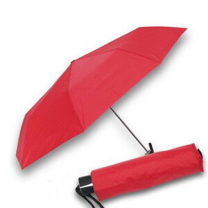 Doppler Mini Fiber Uni - dámský červený skládací deštník