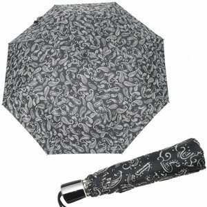 Doppler Mini Fiber Black&White - dámský skládací deštník