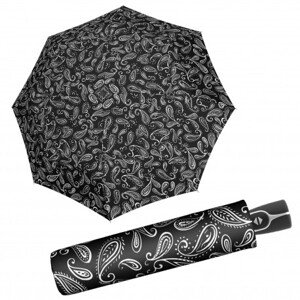 Doppler Fiber Magic Black&White - dámský plně automatický deštník, černá