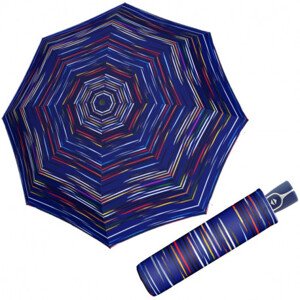Doppler Fiber Magic DESERT – dámský plně automatický deštník, modrá, proužek
