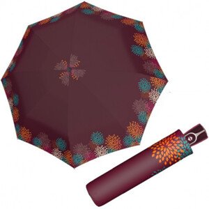 Doppler Fiber Magic STYLE – dámský plně automatický deštník, červená, geometrický / abstraktní