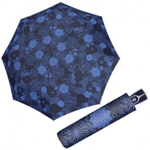 Doppler Fiber Magic STYLE – dámský plně automatický deštník, modrá, geometrický / abstraktní