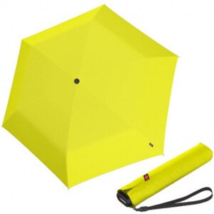 Knirps KNIRPS US.050 YELLOW - lehký dámský skládací plochý deštník