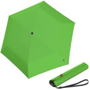 Knirps KNIRPS US.050 GREEN - lehký dámský skládací plochý deštník