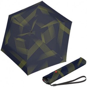 Knirps KNIRPS US.050 VISION NAVY - lehký dámský skládací plochý deštník