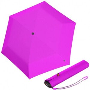 Knirps KNIRPS US.050 NEON PINK - lehký dámský skládací plochý deštník