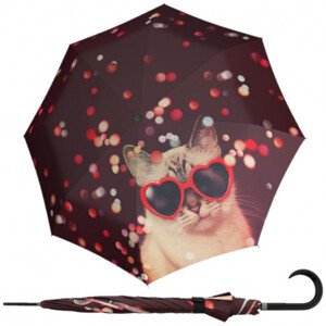 Doppler Modern Art LOVELY CAT - holový vystřelovací deštník