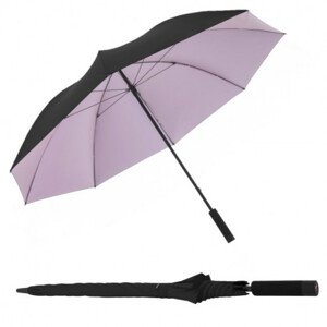 Ultralehký holový deštník - Knirps U.900 XXL BLACK WITH ROSE