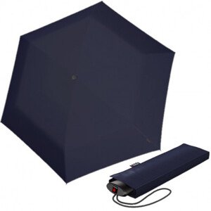 Knirps KNIRPS AS.050 SLIM SMALL NAVY - lehký dámský skládací plochý deštník